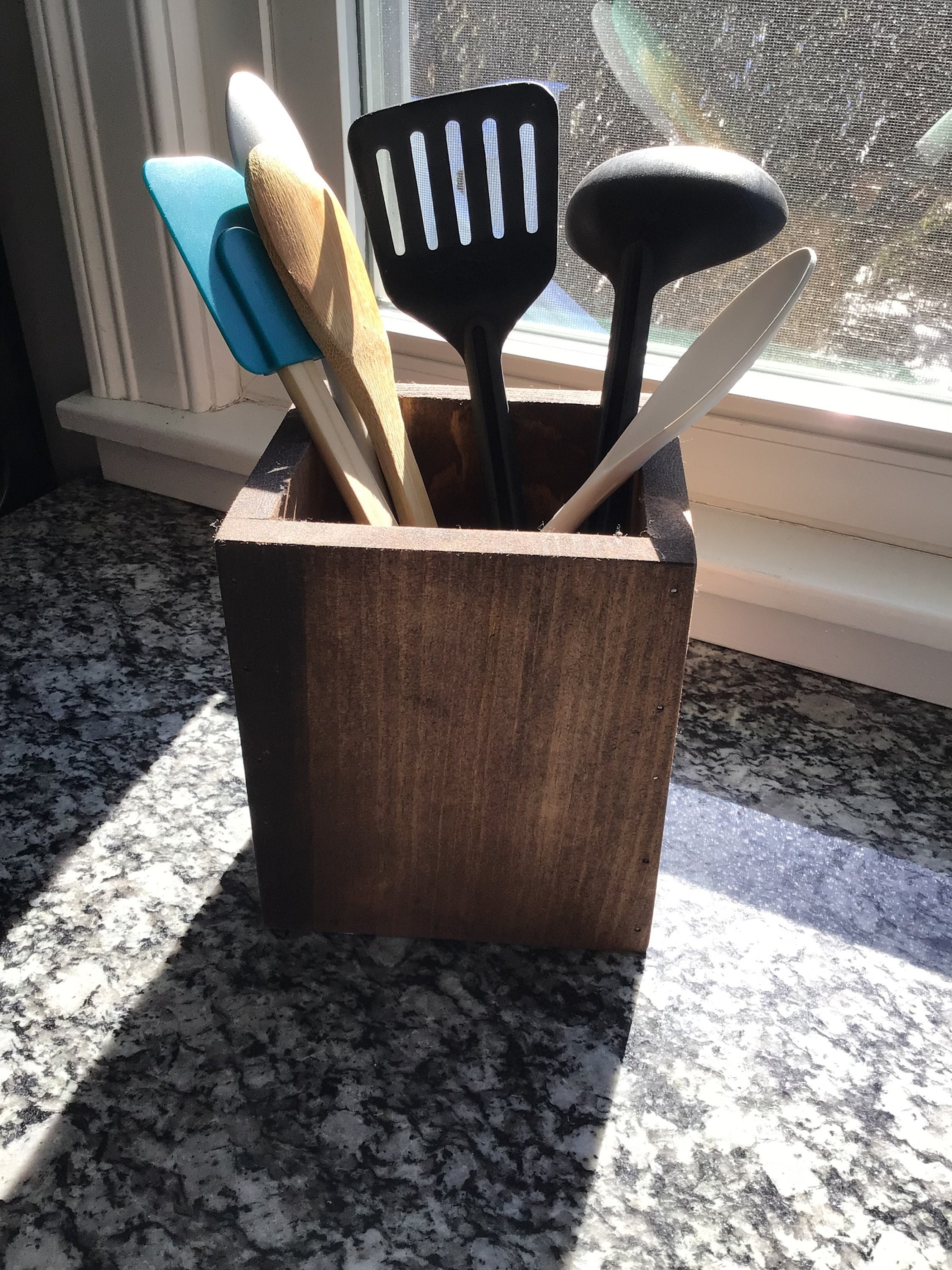Rustic/country Kitchen Utensil Holder Etsy