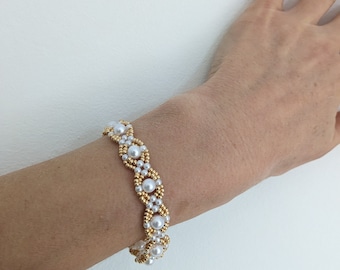 White and Golden Bracelet