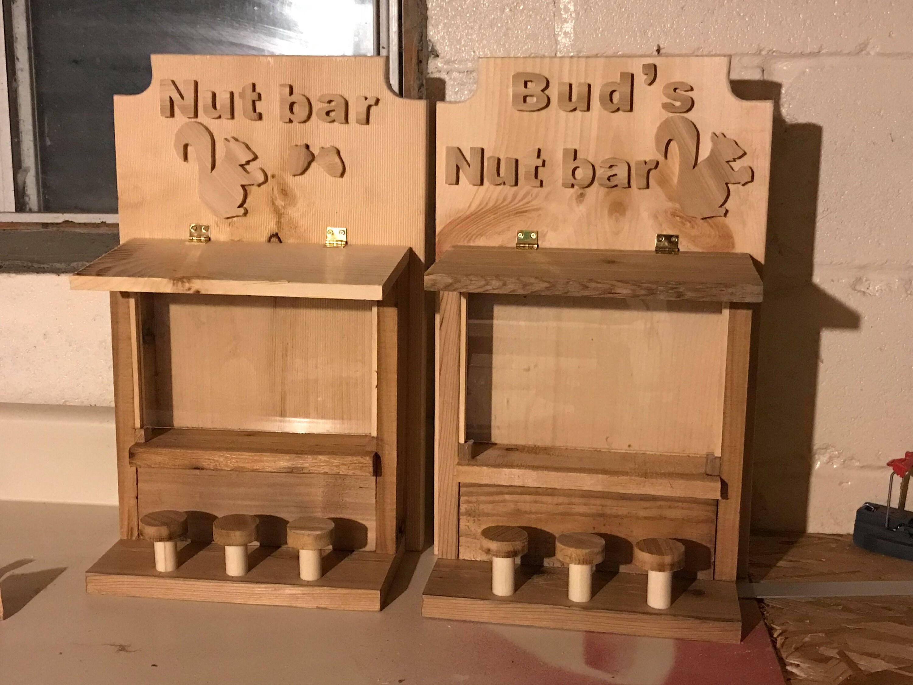 Nut Bar Squirrel/bird Feeder Etsy