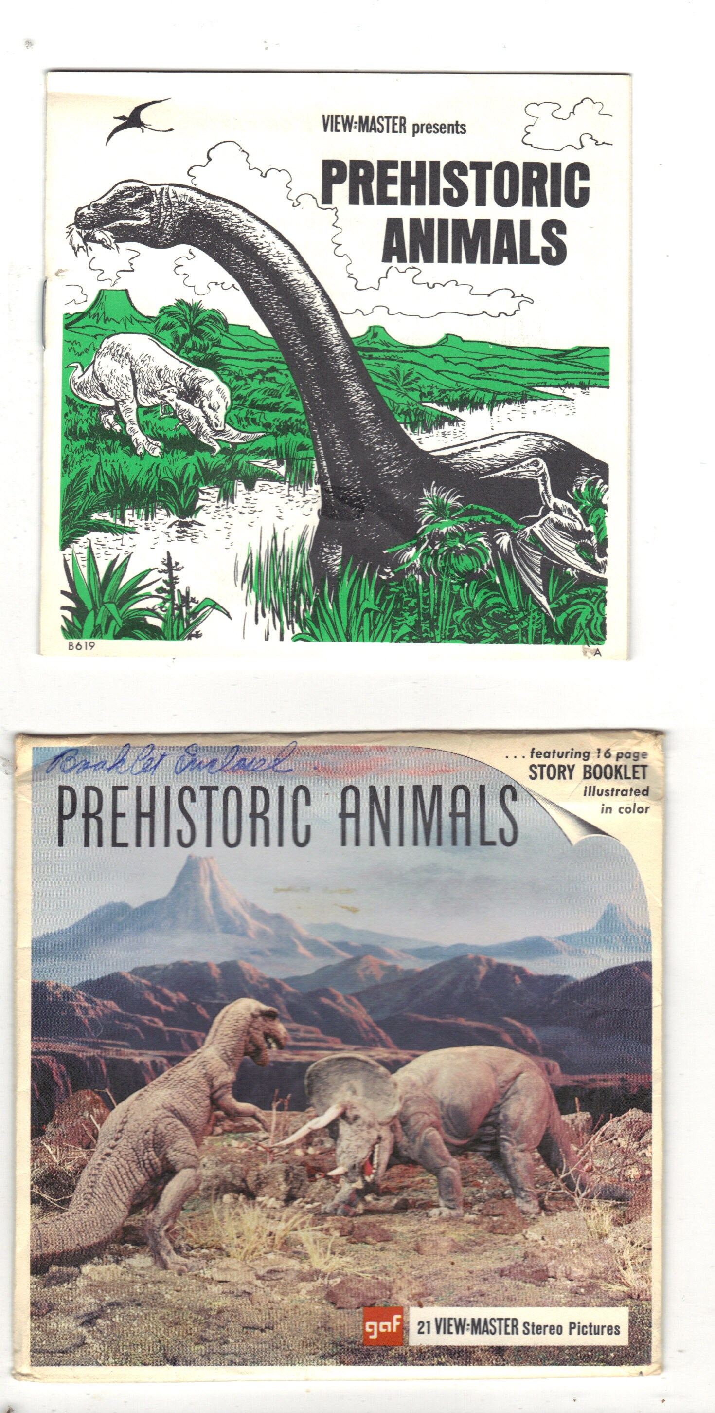 Set of 3 View-Master Reels - Prehistoric Animals B619