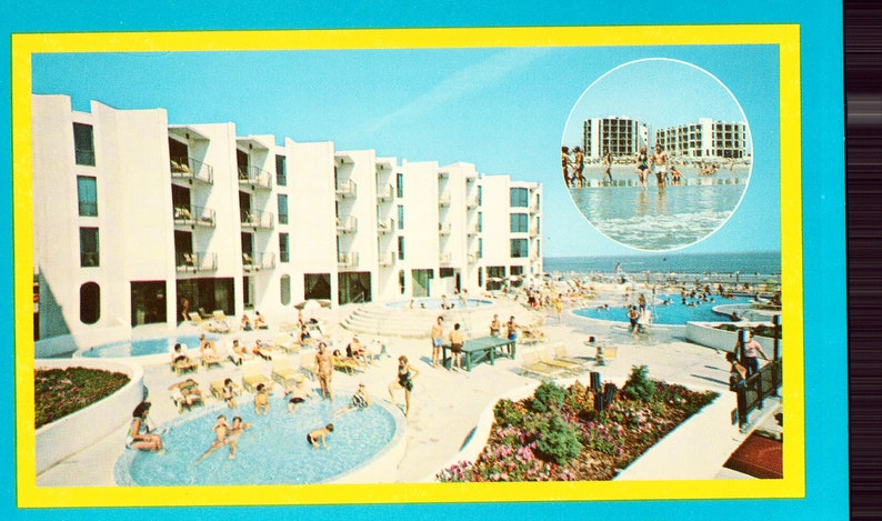Bal Harbour Motor Inn Vintage Postcard Wildwood Crest,New Jersey
