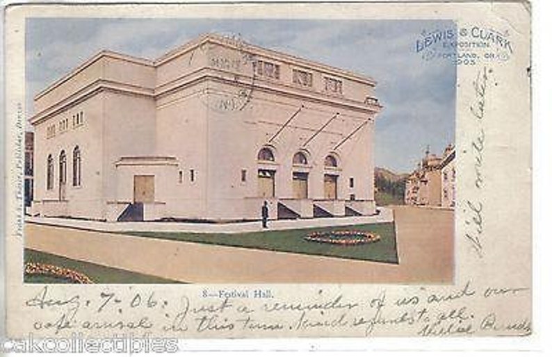 Festival Hall,Lewis /& Clark Exposition-Portland,Oregon 1906