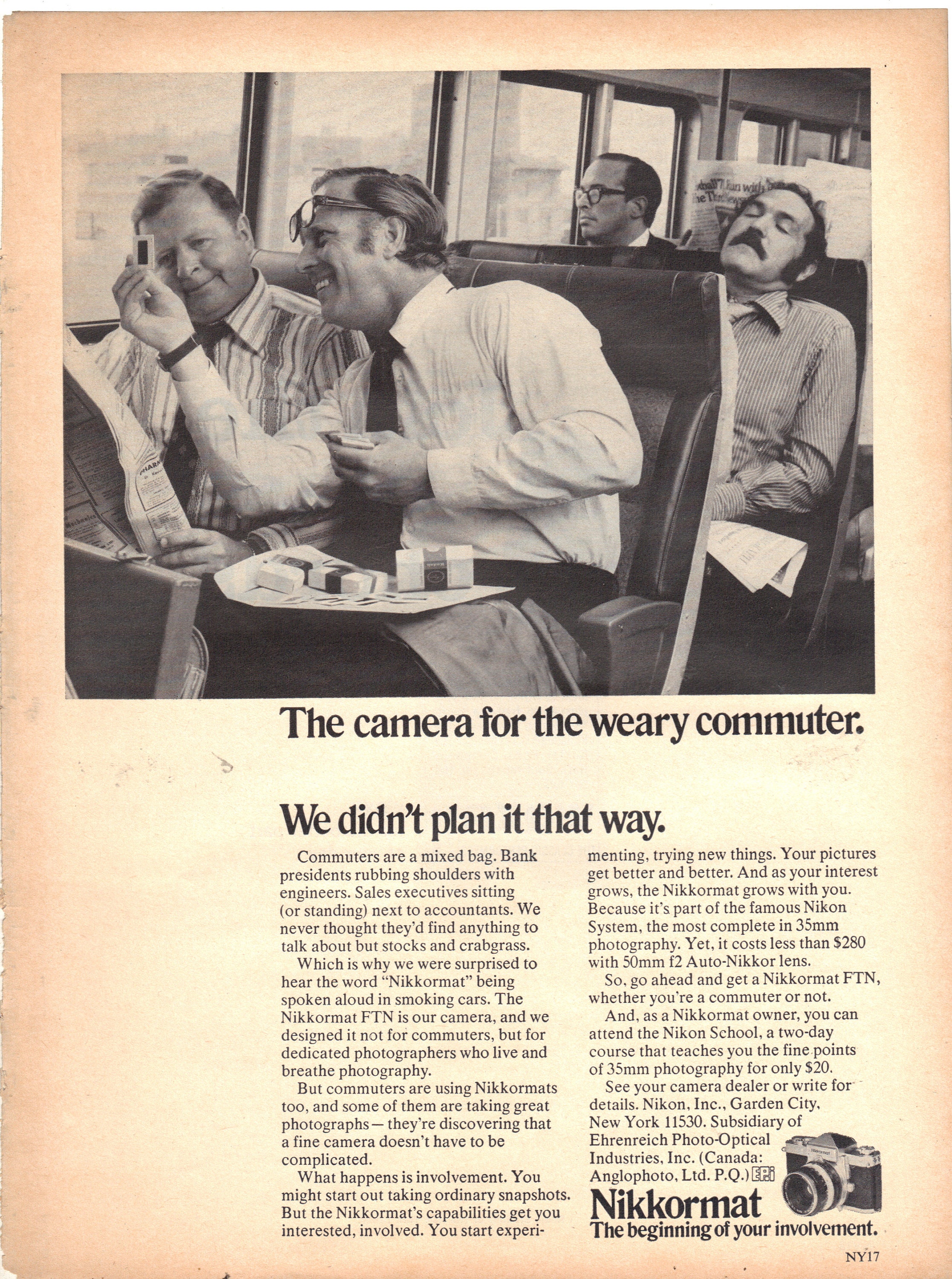 Vintage 1971 Print Ad for Nikkormat FTN Cameras - Etsy