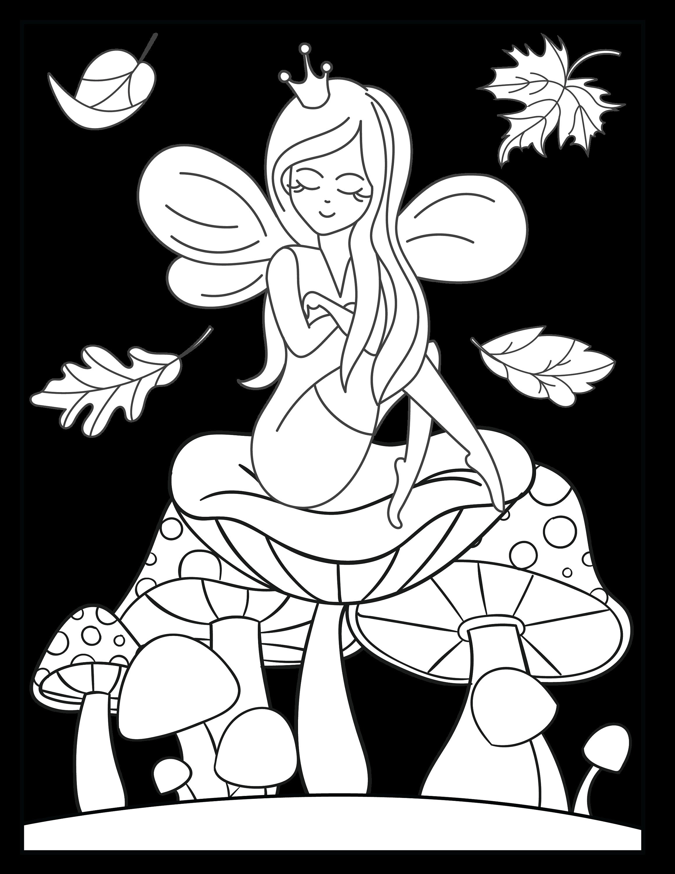 Free Printable Fairies Coloring Pages