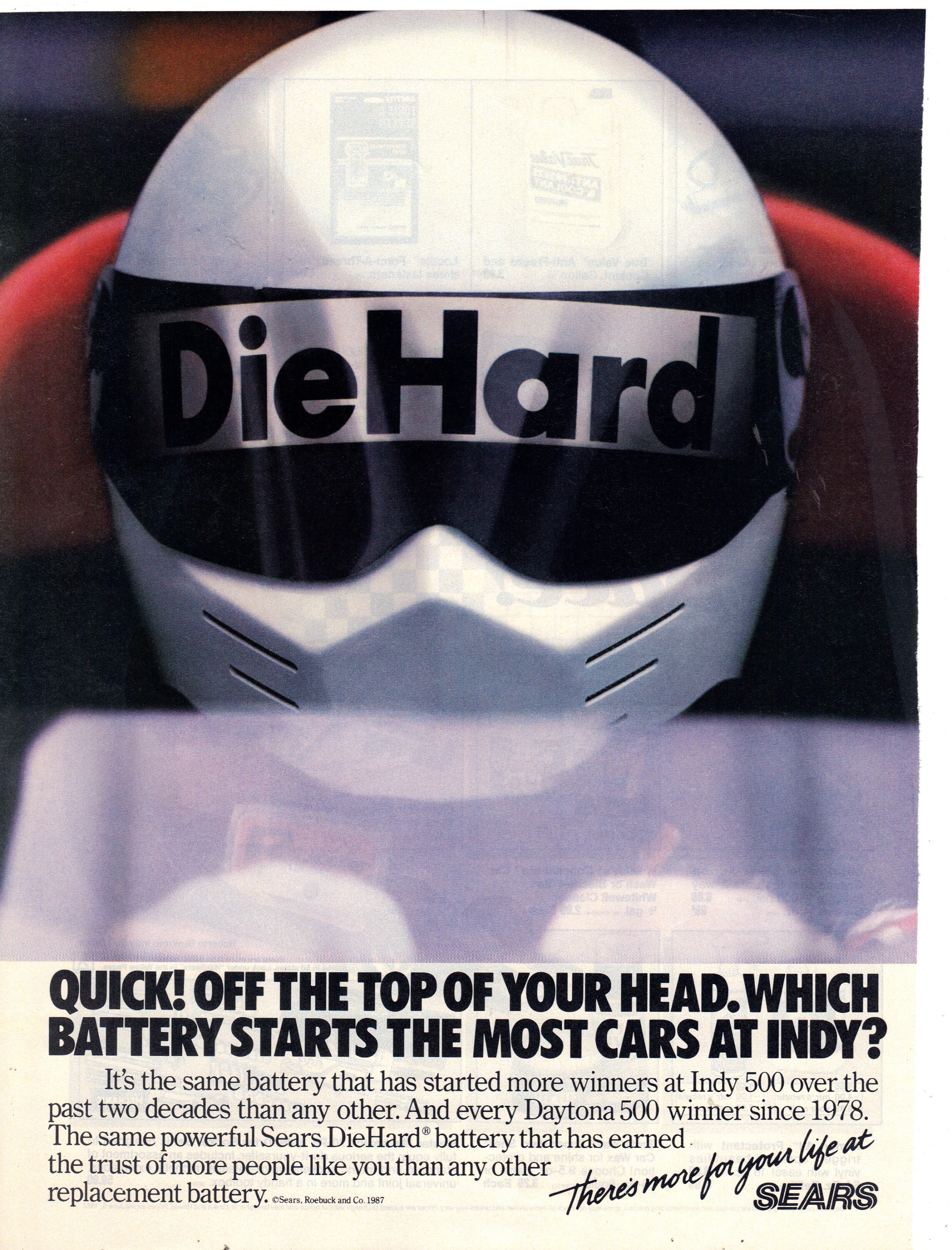 Vintage 1987 Sears Diehard Battery Print Ad Etsy Denmark
