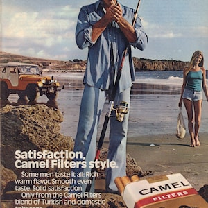Vintage 1980 Print Ad for Camel Cigarettes