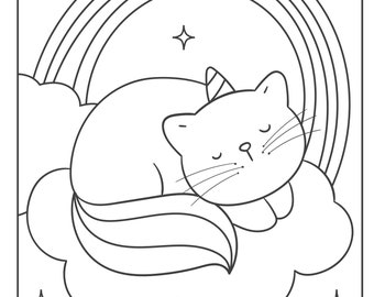 21 Printable Kitten Coloring Pages for Children