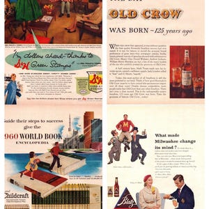 Vintage Print Ads - Mixed Lots of 10 or 25 Ads