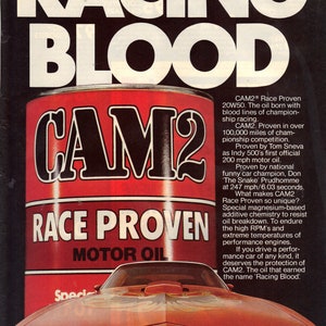 Vintage 1979 Print Advertentie voor Cam 2 Motorolie