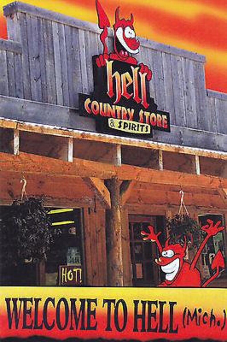 Welcome To Hell Michigan Screams Ice Cream Postcard Art Collectibles Memorabilia Welcome To Hell Michigan Screams Ice Cream Postcard Art Collectibles Memorabilia