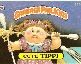 Garbage Pail Kids 1987 #335a Cute Tippi