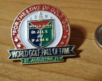 Vintage World Golf Hall of Fame - Spilla da bavero/cappello/zaino