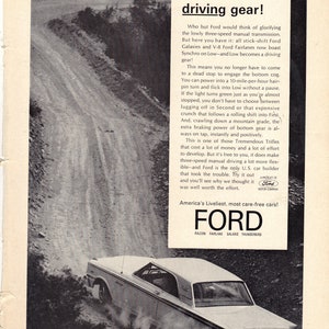 Vintage 1963 Ford Galaxie and Camel Cigarettes Print Ad