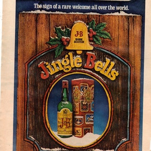 Vintage 1977 J&B Scotch and AMF Print Ad