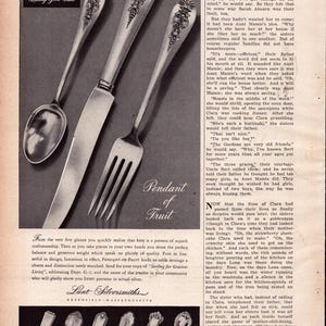 1948 Lunt Silversmiths Print Ad Wall Art