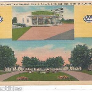A & A Tourist Court and Restaurant-Claxton,Georgia Postcard