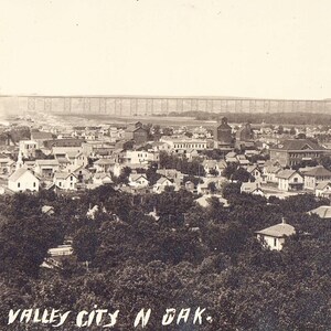 RPPC - Panoramic View of Valley City,North Dakota 1911