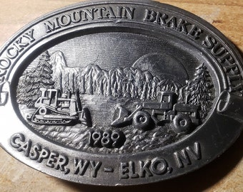 Limited Edition Collectible Vintage Belt Buckle - Rocky Mountain Brake Supply