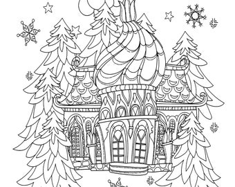 Country Christmas Coloring Book for Adult and Seniors: Unique 50  Illustrations Drawing Book for Adults with Santas, Reindeer, Village  Scenes, Country Scenes, Cozy, Gifts, and More! by Amira Elhoucine