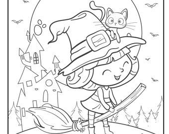 40 coloriages d’Halloween imprimables