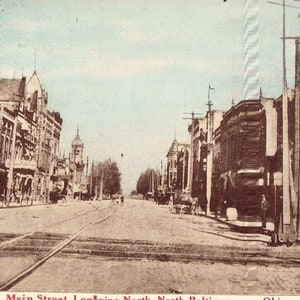Main Street,Looking North - North Baltimore,Ohio 1911