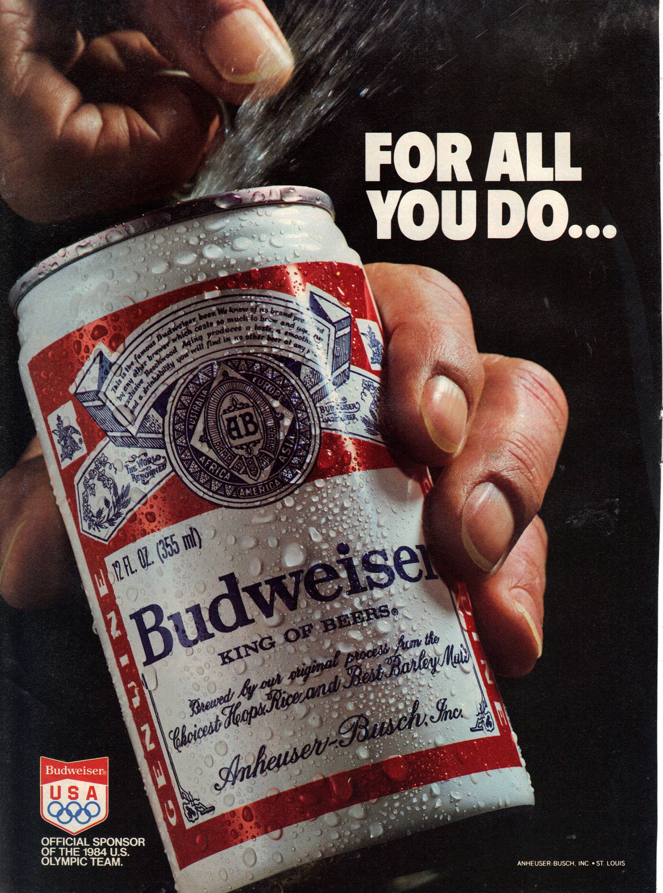 Vintage 1984 LA from Anheuser-Busch Print Ad