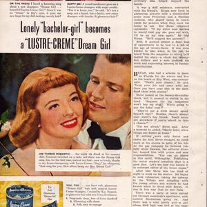 1948 Lustre-Cream Shampo and Imperial Wallpaper Print Ad Wall Art