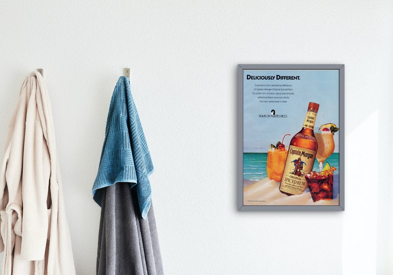 Vintage 1992 Captain Morgan Print Ad| Printable Wall Art| Digital ...