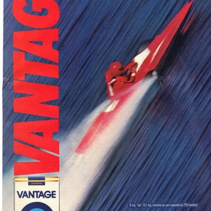 Vintage 1980&#39;s Vantage Cigarettes Print Ad