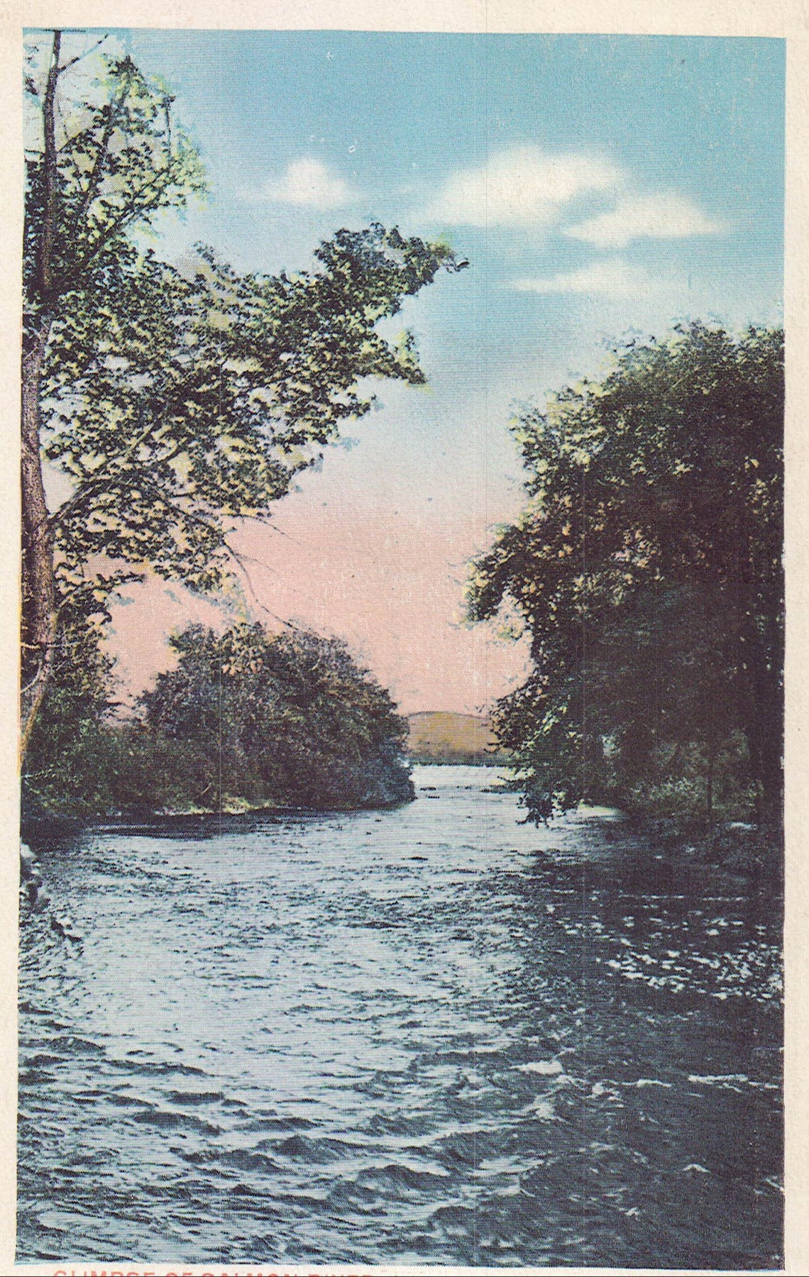 Glimpse of Salmon RiverLooking East MaloneNew York 1918 Etsy