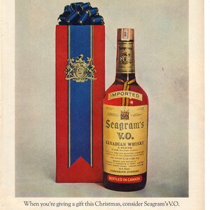 Vintage 1963 Seagram&#39;s Seagram&#39;s V.O. Print Ad