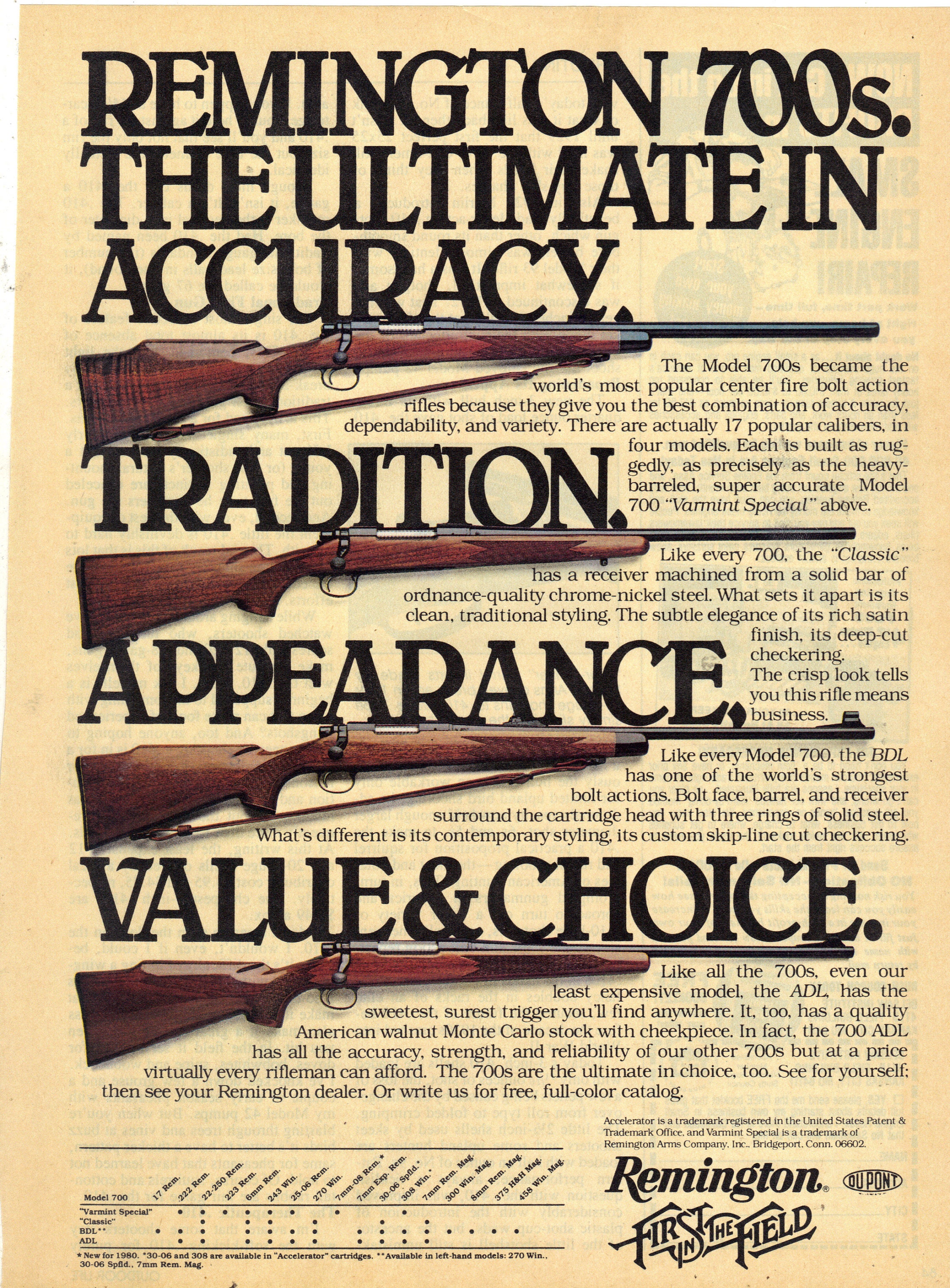 Vintage 1980 Print Ad for Remington 700 Rifles Wall Art - Etsy 日本