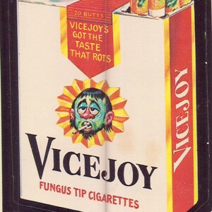 1979 Topps Wacky Packages Trading Cards / Stickers - Vicejoy Cigarettes