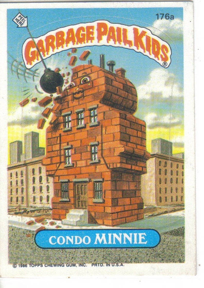 Garbage Pail Kids 1986 #176a Condo Minnie