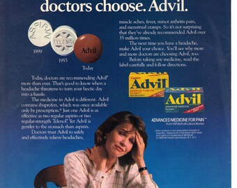 1990 Advil print ad