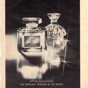 Vintage 1978 Print Ad for Joy by Jean Patou and New York Life Insurance