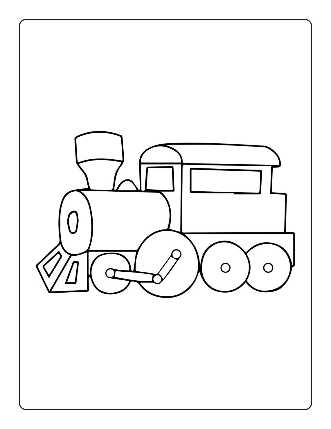 12 Printable Train Coloring Pages for Children Etsy