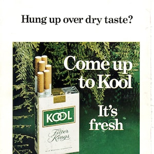 Vintage 1968 Kool Cigarettes Print Ad
