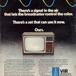 Vintage 1977 GE Television and Carlton Cigarettes Print Ad