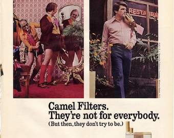 Vintage 1972 Print Ad for Camel Cigarettes