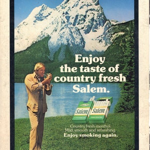 Vintage 1979 Print Ad for Salem Cigarettes