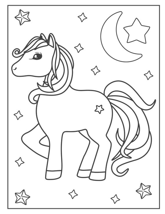 9 Free Printable Pony Coloring Pages for Kids in 2023