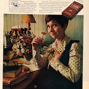 Vintage 1970 Lark Cigarettes Print Ad