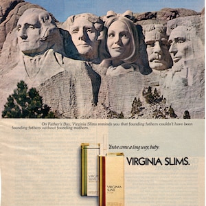 Vintage 1973 Virginia Slims Cigarettes Print Ad