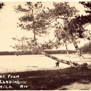 RPPC- 8 Pt. Lake from Lukes Landing - Lake Michigan