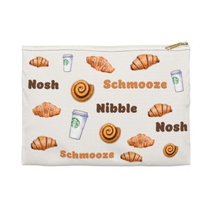 Presentes judaicos para ela, presentes de panificação, presente iídiche, presente engraçado para padeiros, bolsa pequena, bolsa grande, estojo de viagem, mordidela Nosh