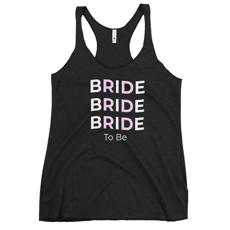 Sweating for Wedding Engagement Gift Bride to Be Women/'s Racerback Fitness Gift New Bride Shirt