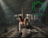 Gym Fitness, Digital Background, Digital Backdrop, Digital Download, Photoshop Background, Add Your Own Subject
