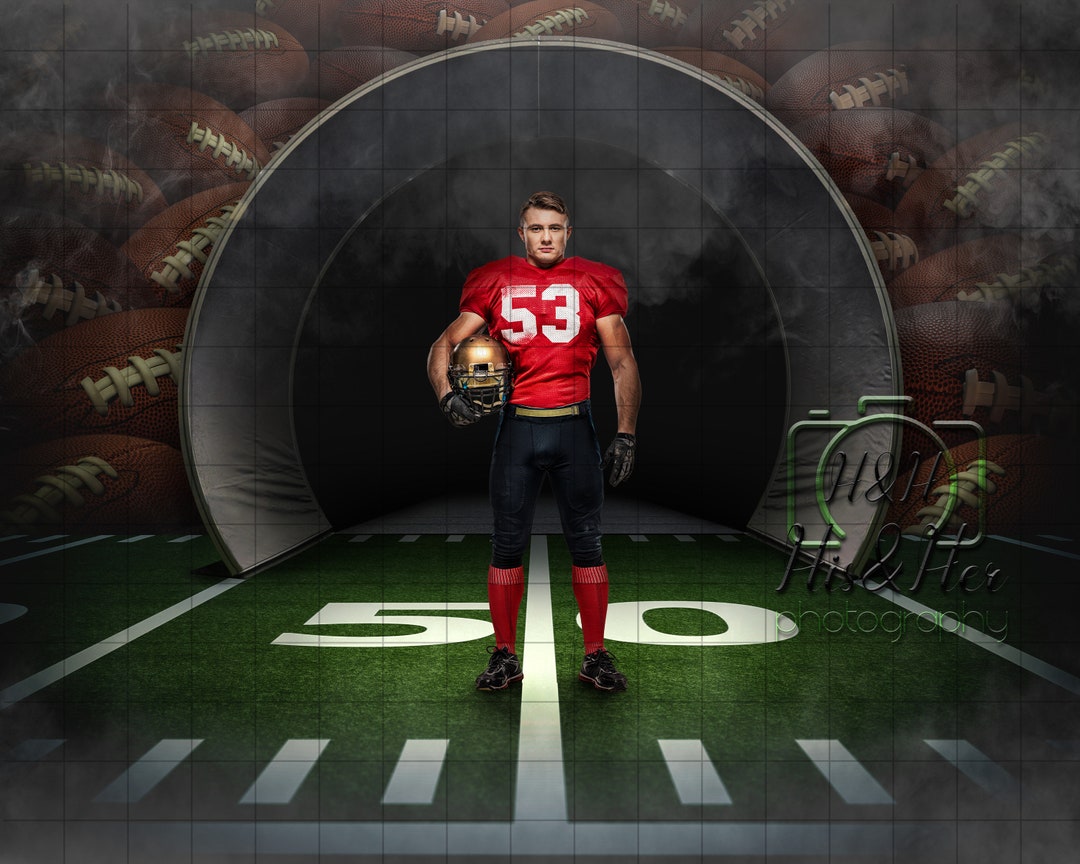 Football Tunnel and Football Background, Digital Background, Digital