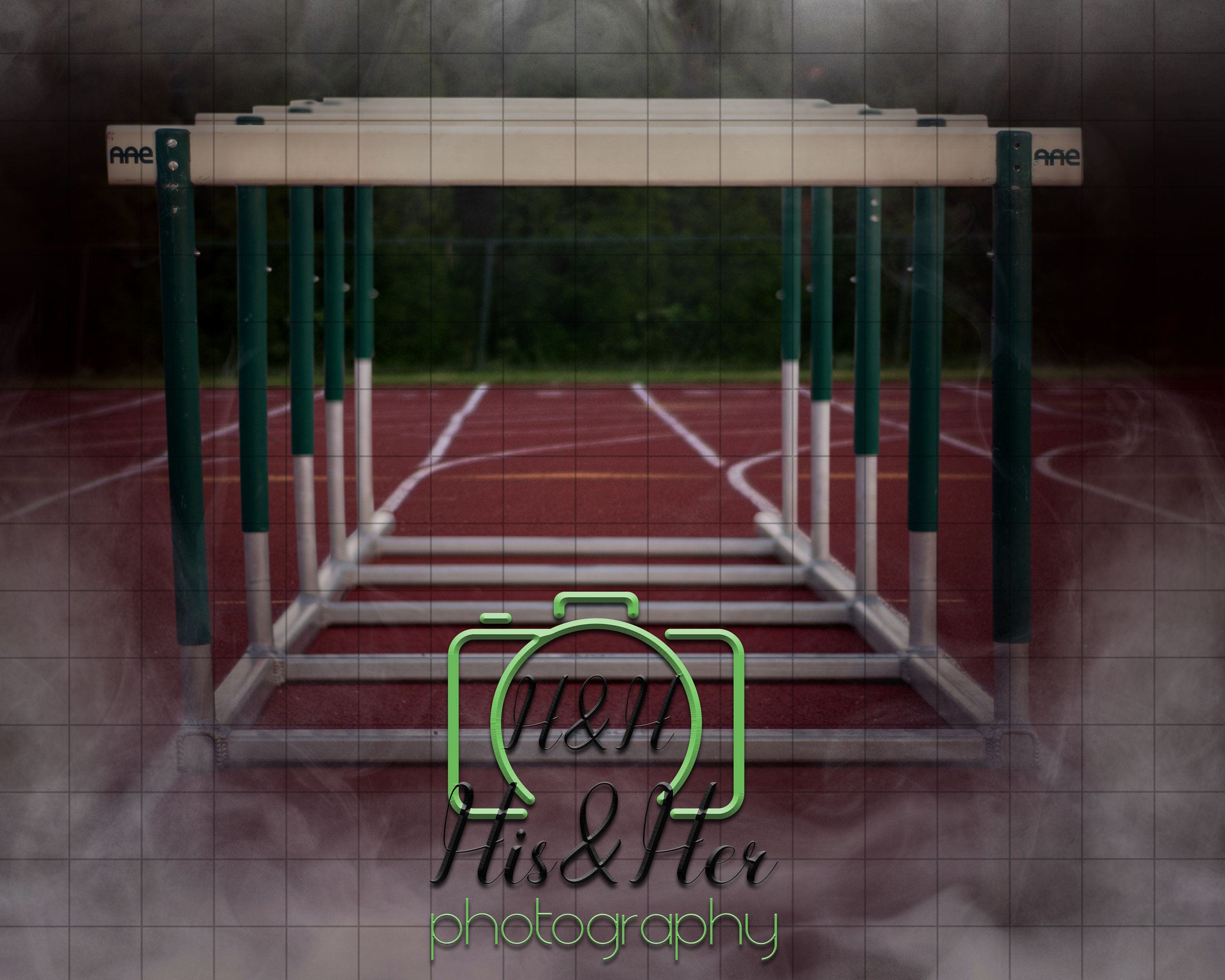 Track Hurdles Sports Digital Background Digital Backdrop Etsy